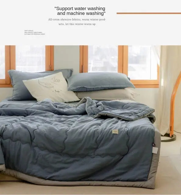 2025 New Japanese Polyester-Cotton Quilted Summer Duvet -