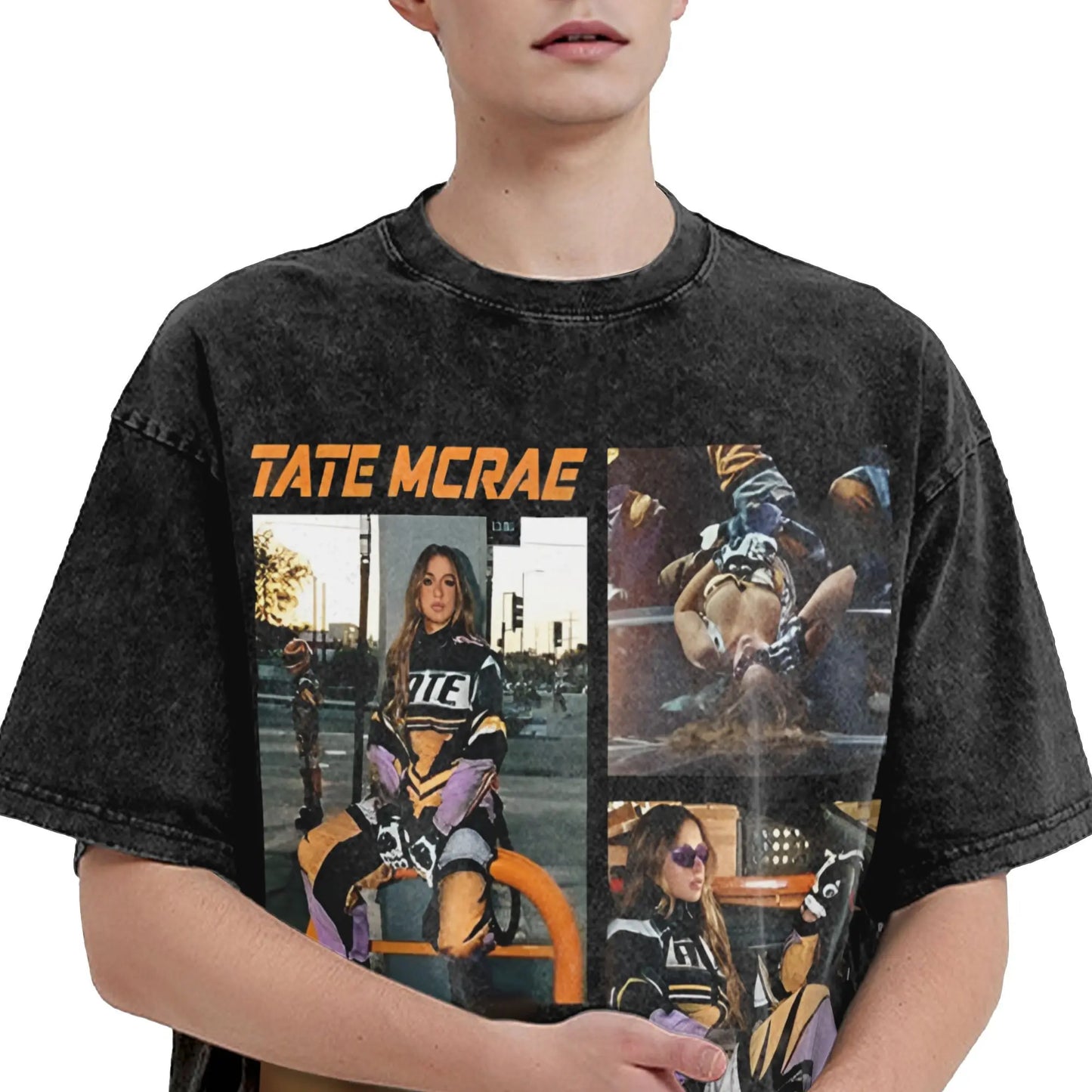 Tate McRae Miss Possessive Tour Washed T Shirts Streetwear
