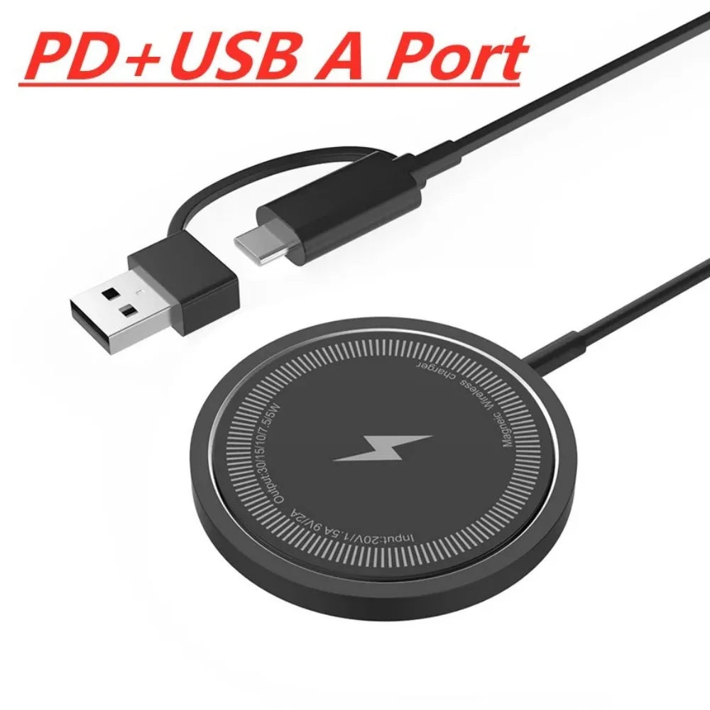 30w Magnetic Wireless Charger Pad for Macsafe iPhone 15 14 13 12 Pro