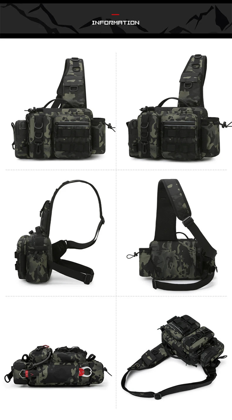 Fishing Tackle Backpack Lure Box Gear Storage Bag