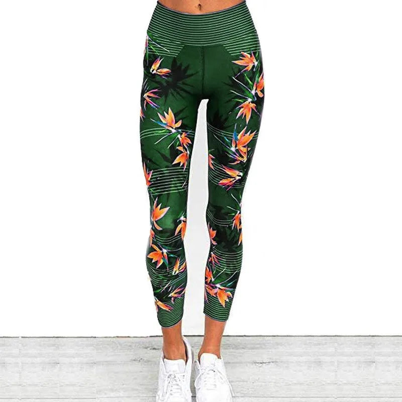 Leggings Fashion Camouflage Maple Leaf