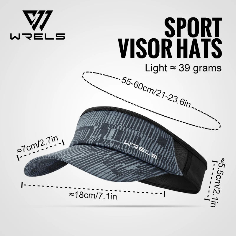 WRELS Sports Sun Visor Hats Adjustable Sun Visor Caps