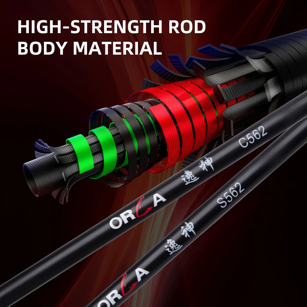 FISHINGFANS Casting Spinning Fishing Rod 1.8m 2.1m Medium