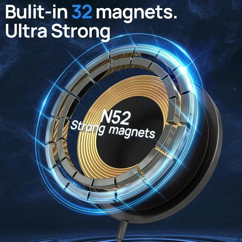 30W magnetische draadloze oplader PD Type C USB