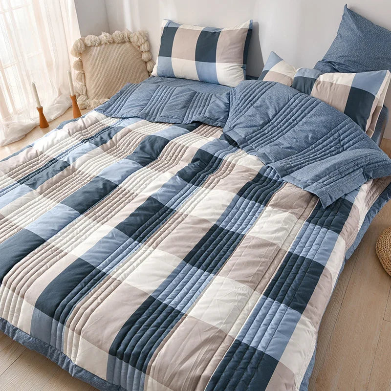 Duvet for Summer Double Bed Linen Quilted Bedspread 150X200