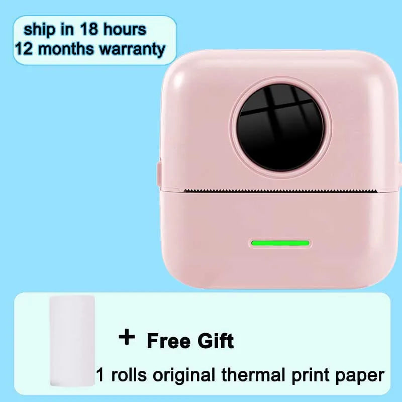 Mini Printer Inkless Portable