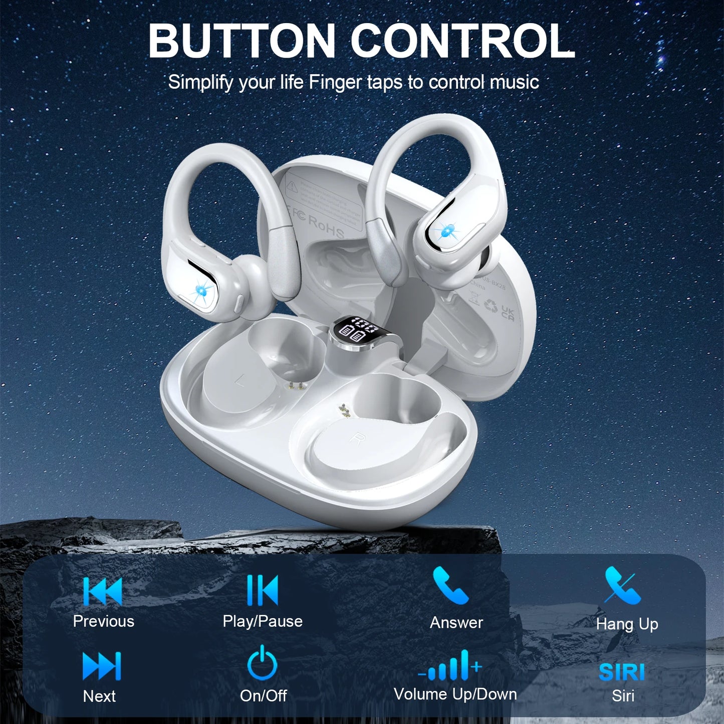 Wireless Earbuds, Bluetooth 5.3 Headphones Sport,