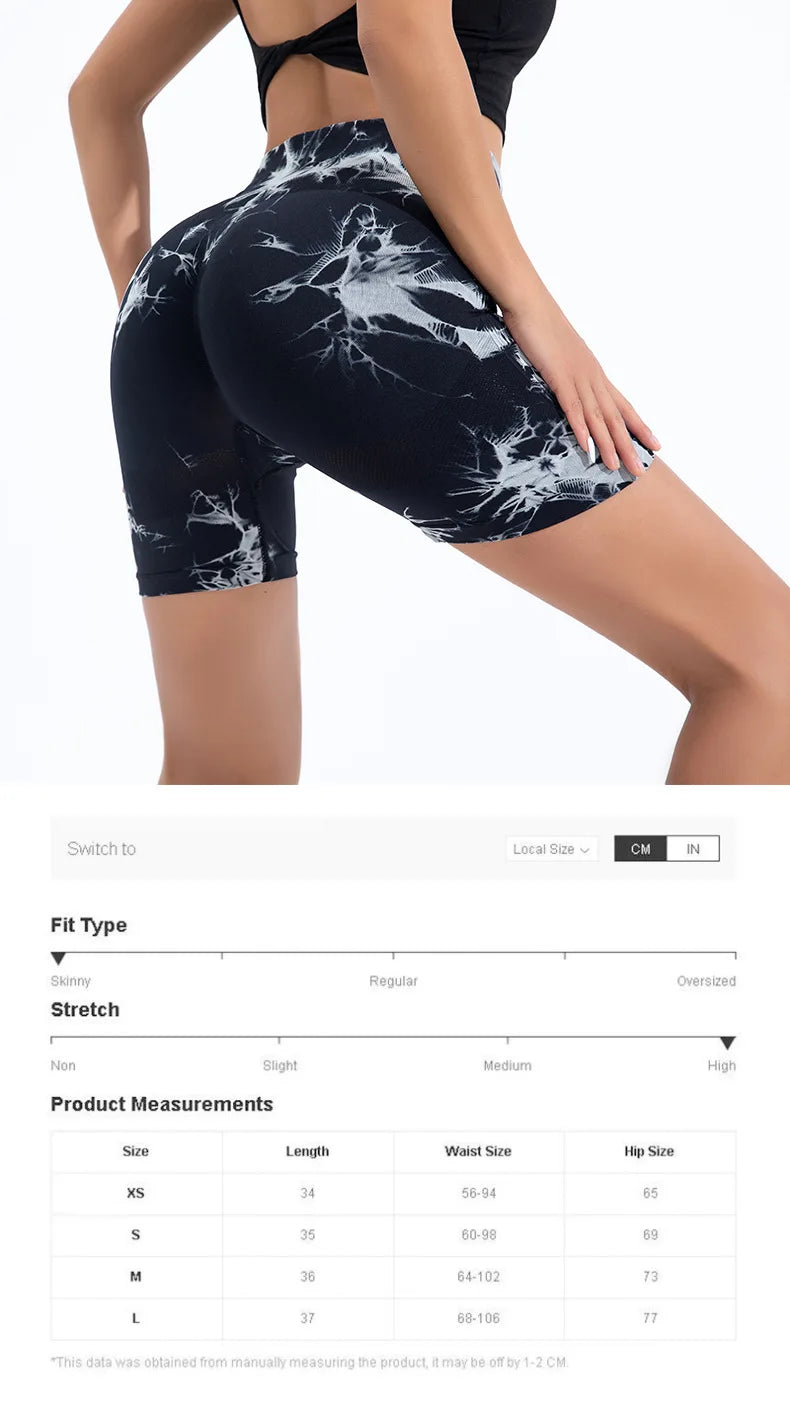 Summer Women High Waist Butt Lift Shorts Leggings