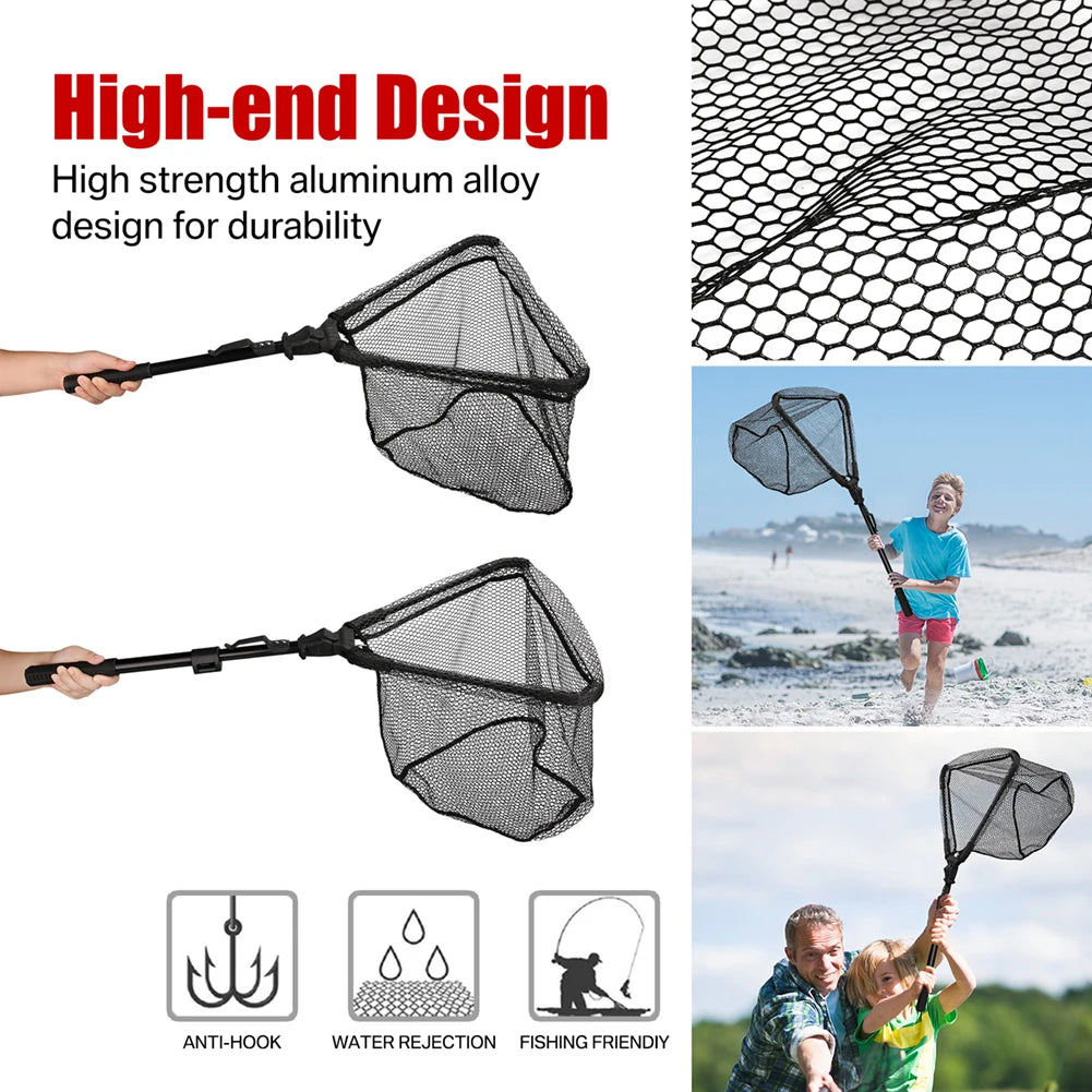 190cm 92cm 55cm Telescopic Landing Net Folding Fishing Pole