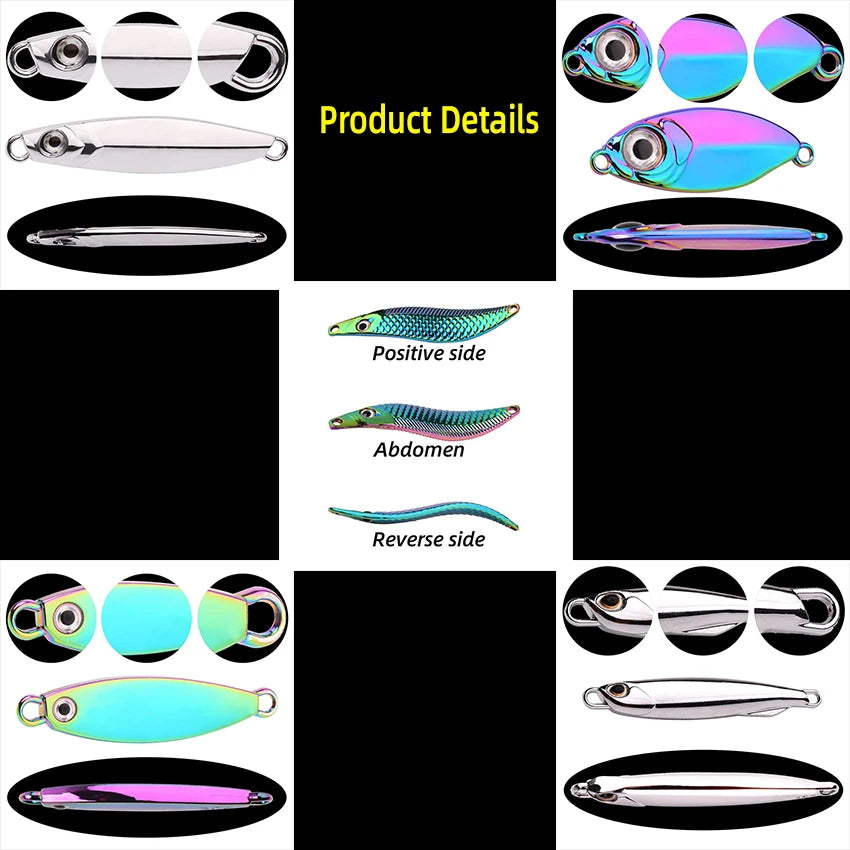 5pcs/lot Wobbler lures 3g/10g/15g Metal Vib Fishing