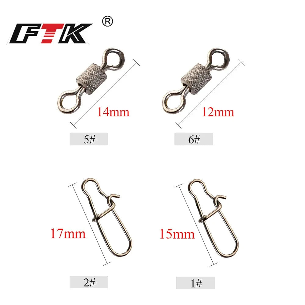 20pcs 16/20/25cm Stainless Steel Wire Leader Fishing
