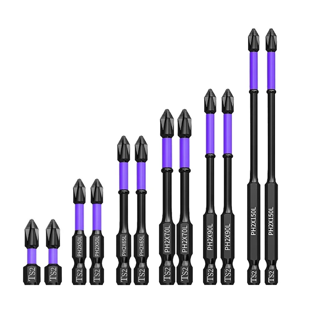 5/12 Pcs Magnetic Screwdriver Bits Non-slip Shockproof