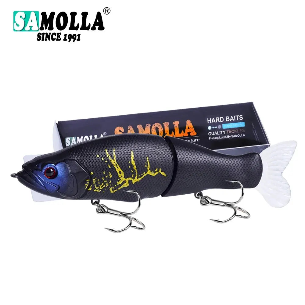 Slow Sinking SwimBaits Fishing Lures 30G Whopper Vibration Soft Tail