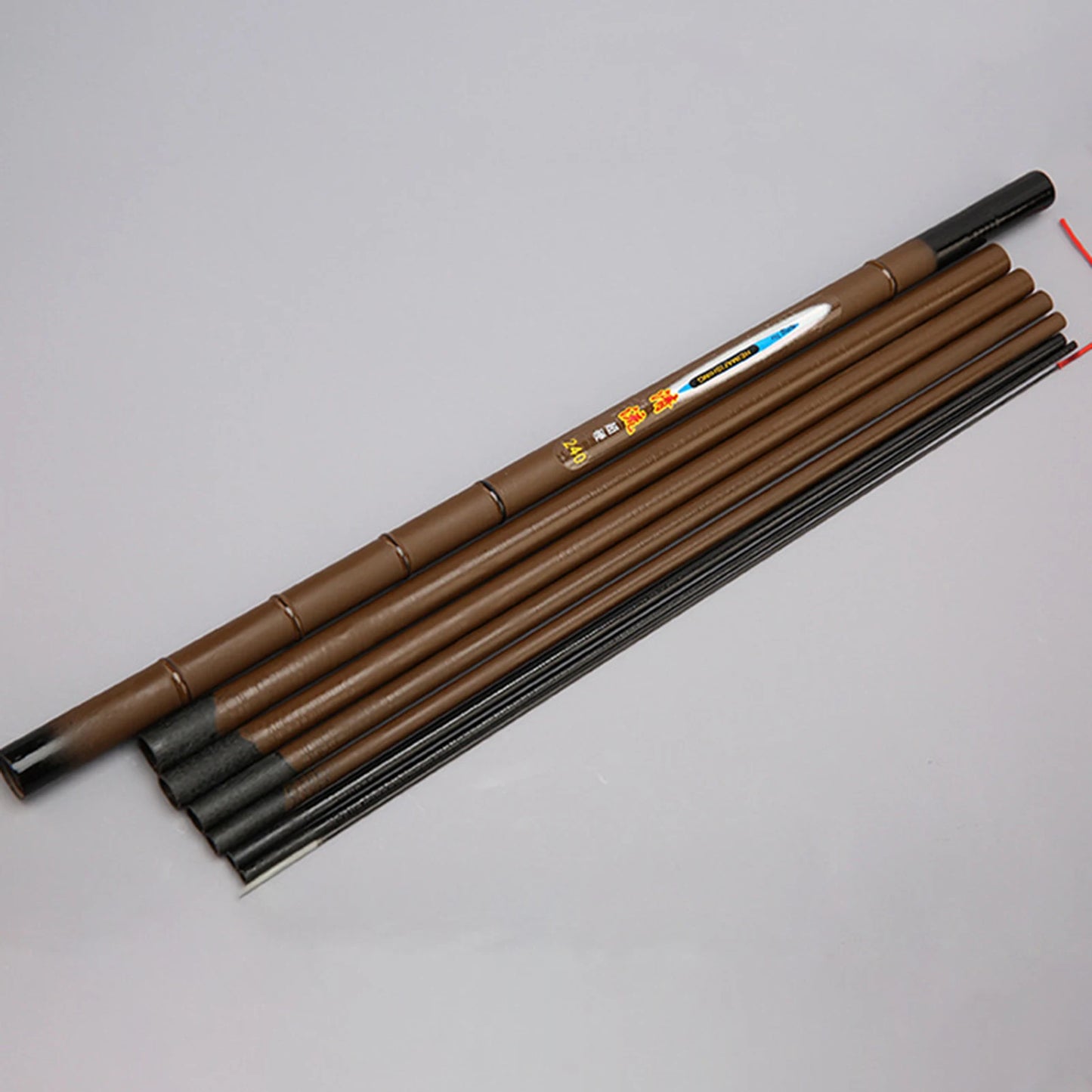 Portable Telescopic Fishing Rod with Solid Rod Tip