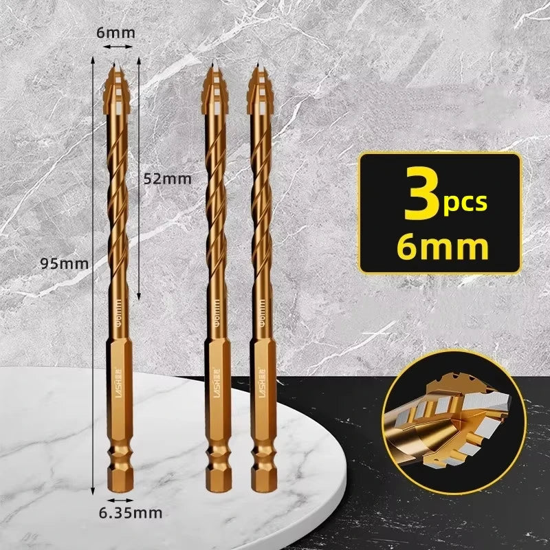 Upgraded four-edged sawtooth drill bit Professional