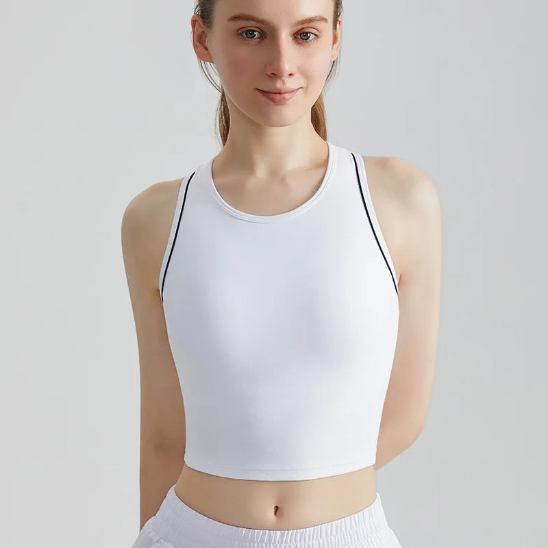 Sports Vest, Women's Fitness Integrated Fixed Cup, High-end Feel,