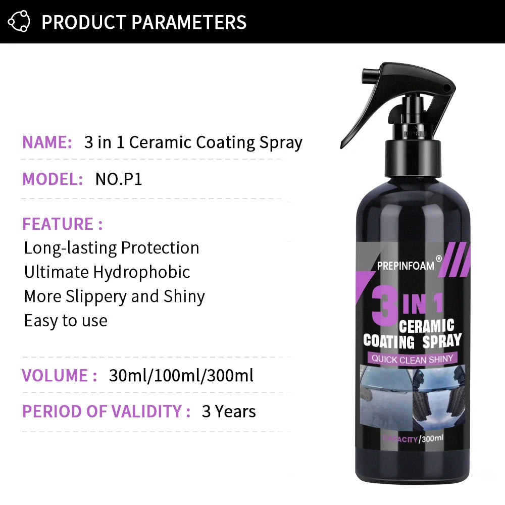3 in 1 auto keramische nano coating