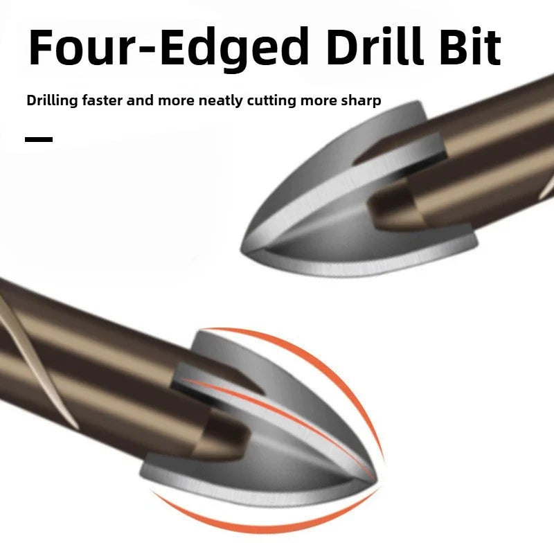 7PCS/SET 3-12mm Four-Flute Sawtooth Drill Bit