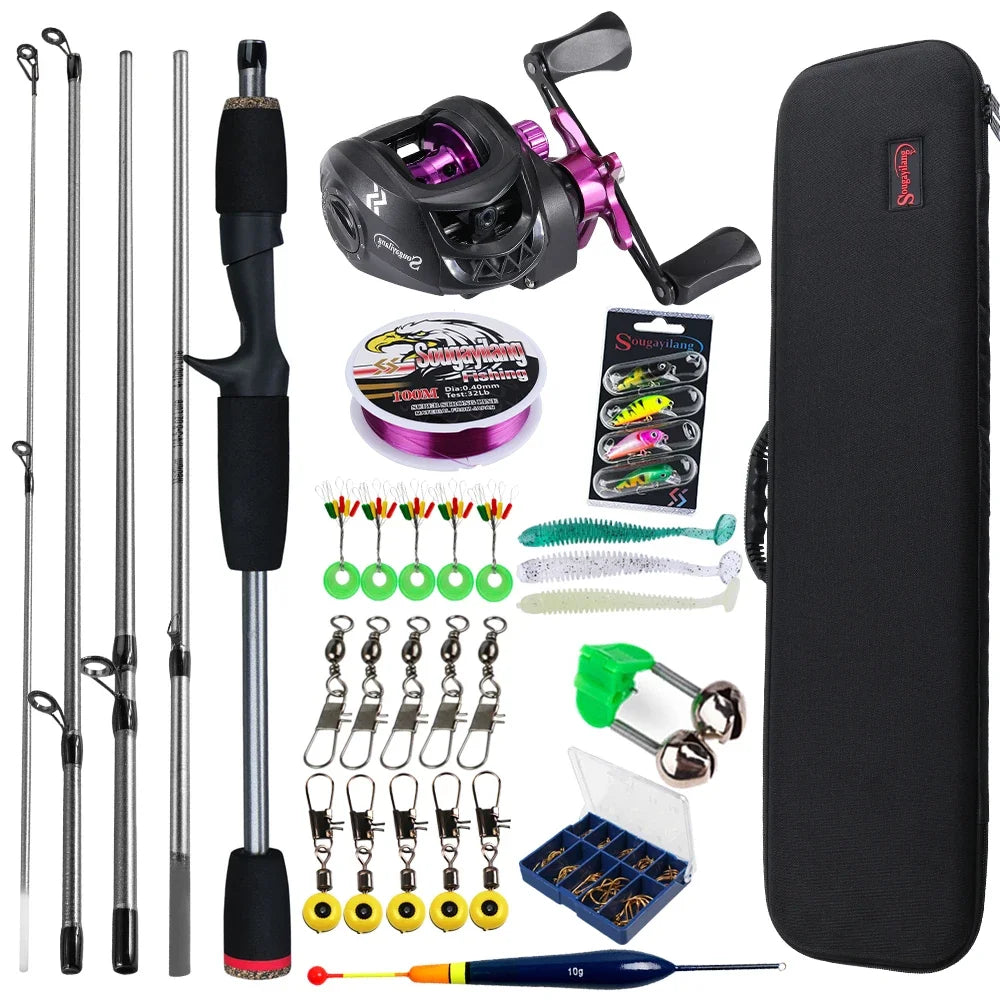 Sougayilang Baitcasting Fishing Rod and Reel Combo