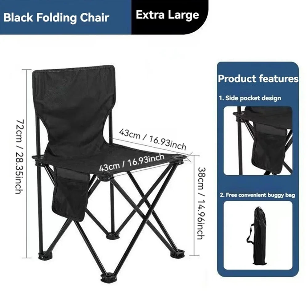 Camping Chair Outdoor Folding Beach Multifunctional