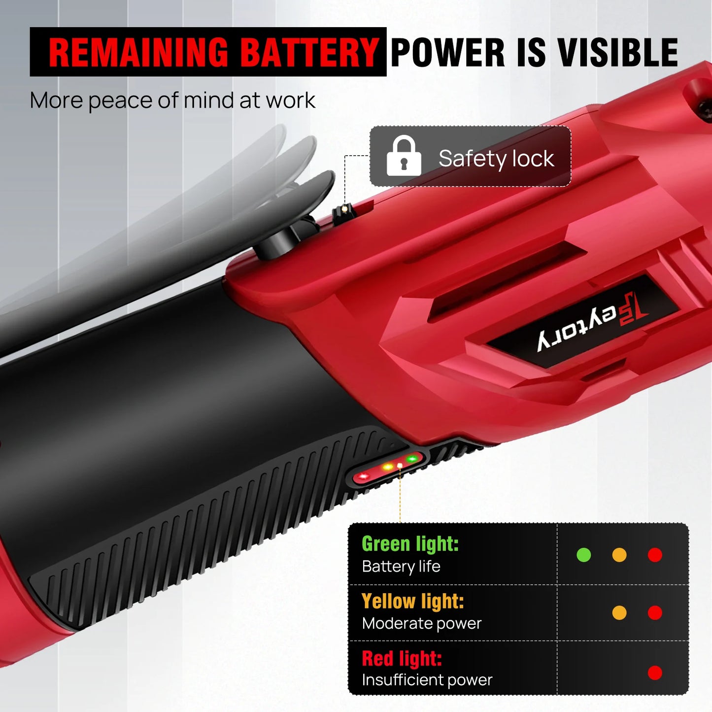 Feytory 200Nm Cordless Ratchet Wrench Set 90°