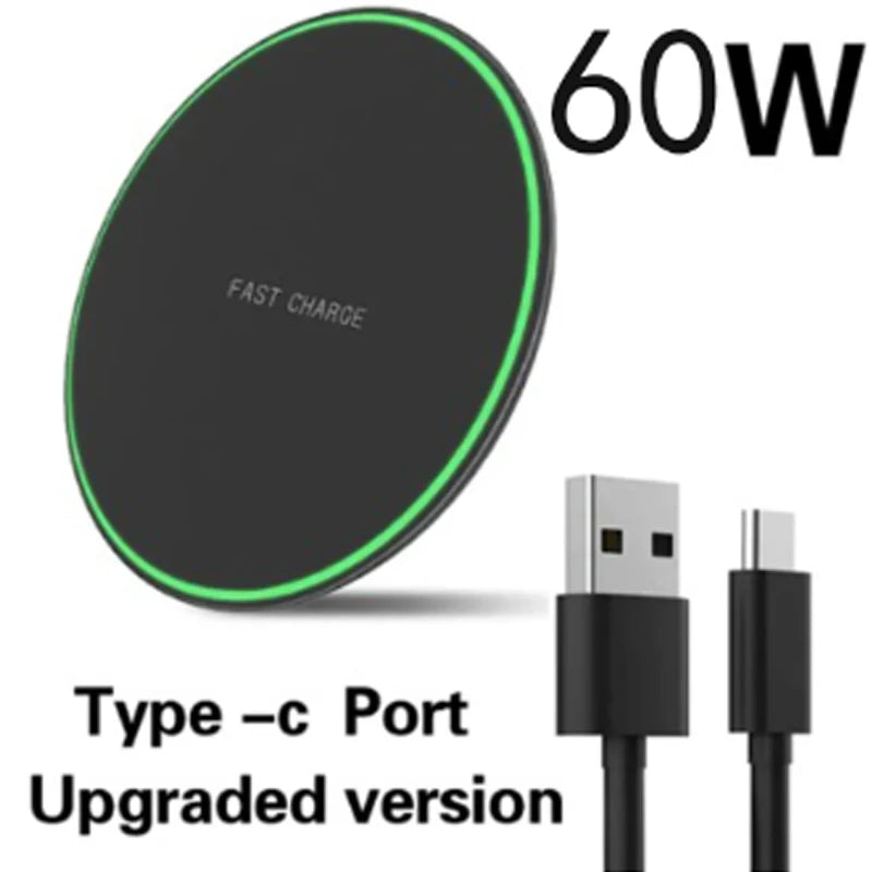60W Wireless Charger Fast Charging Pad For Huawei
