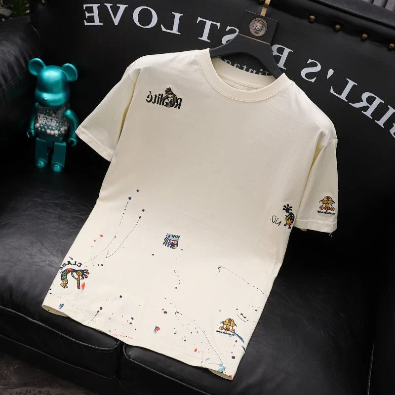 Top Embroidery Man Tee Shirts Katoen T Shirt for Men
