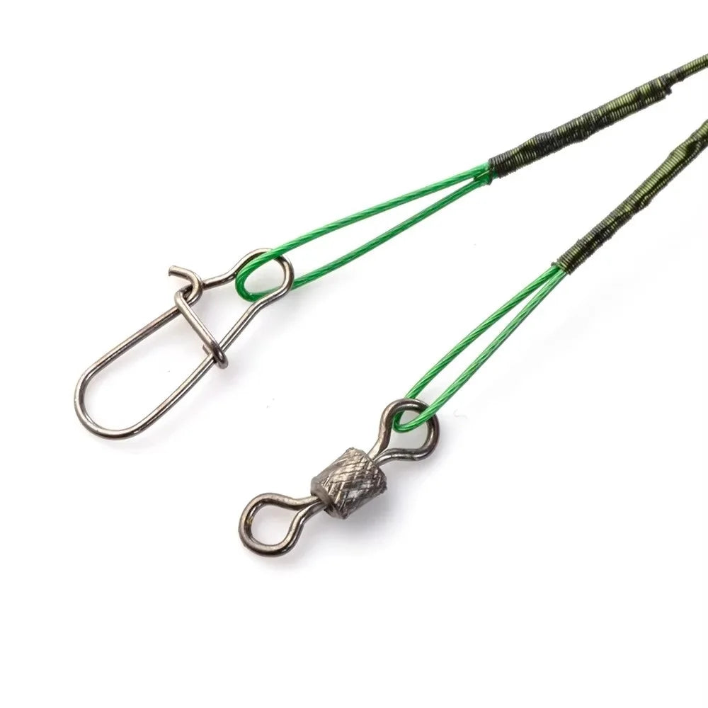 FTK 20PCS 16cm 20cm 25cm Anti-bite Steel Wire Leader