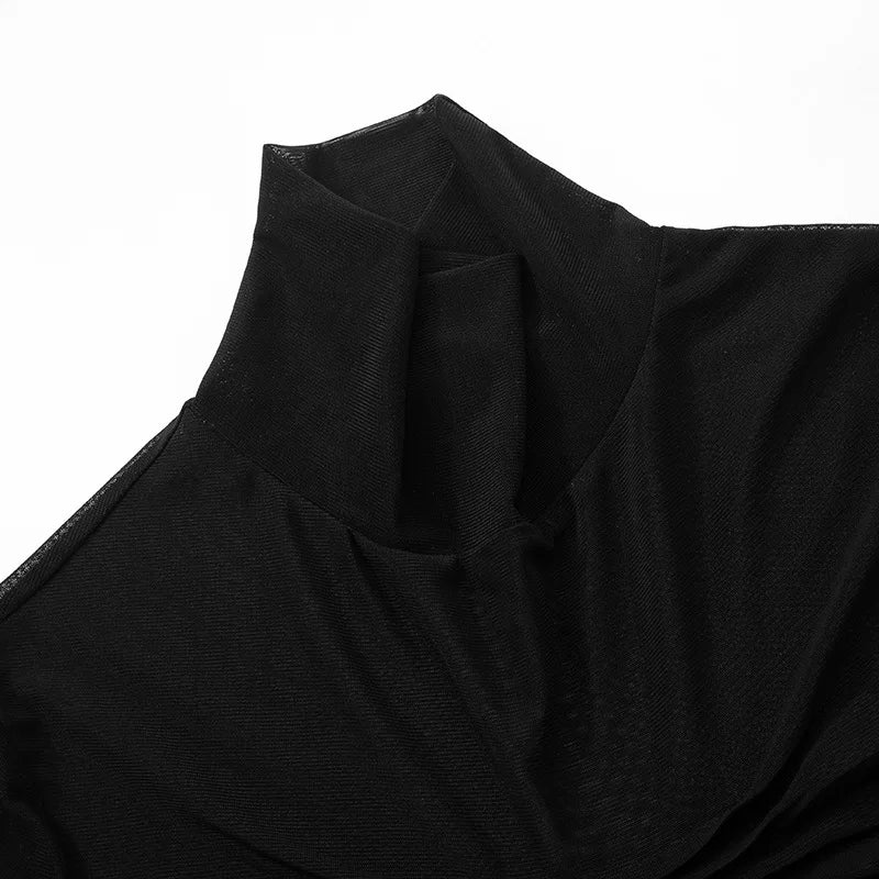 Turtleneck T Shirts For Women Hot Club Outfit See