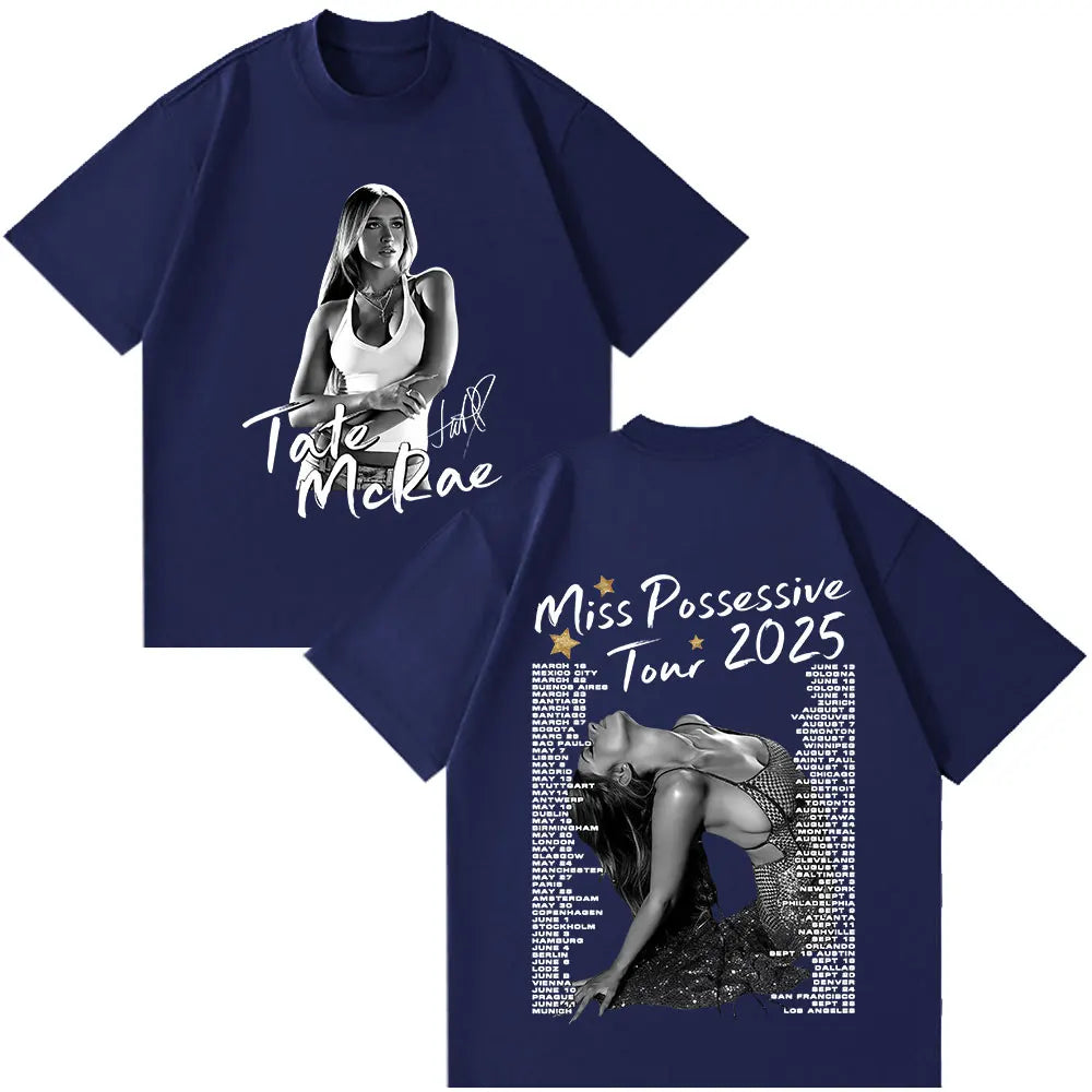 Tate McRae Miss Possessive World Tour 2025 T-Shirts