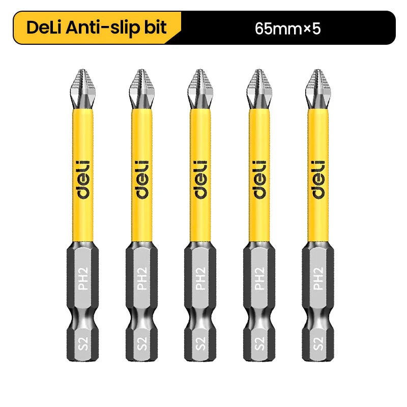 5/6Pcs Magnetic Screwdriver Bits Non-slip Shockproof