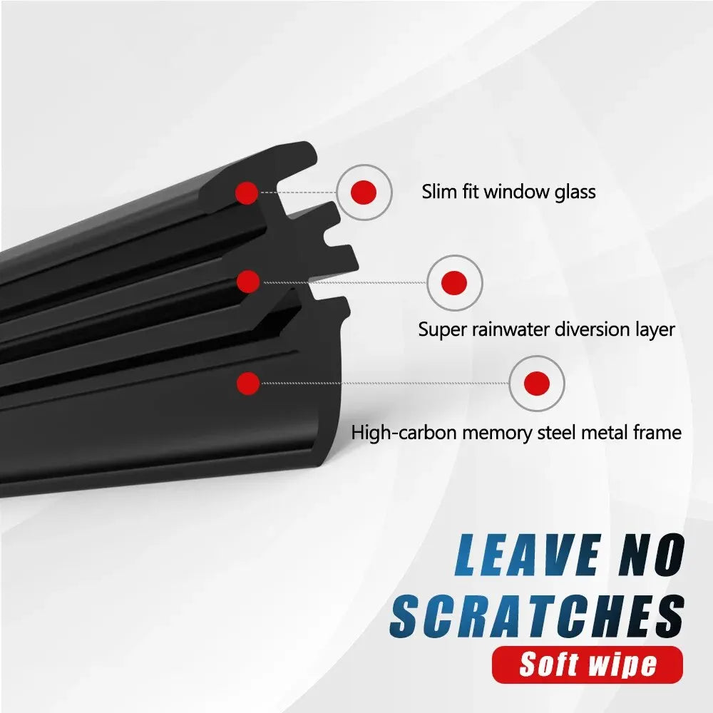 6mm Car Wiper Blade Refill Strips Car Windshield Rubber Strip