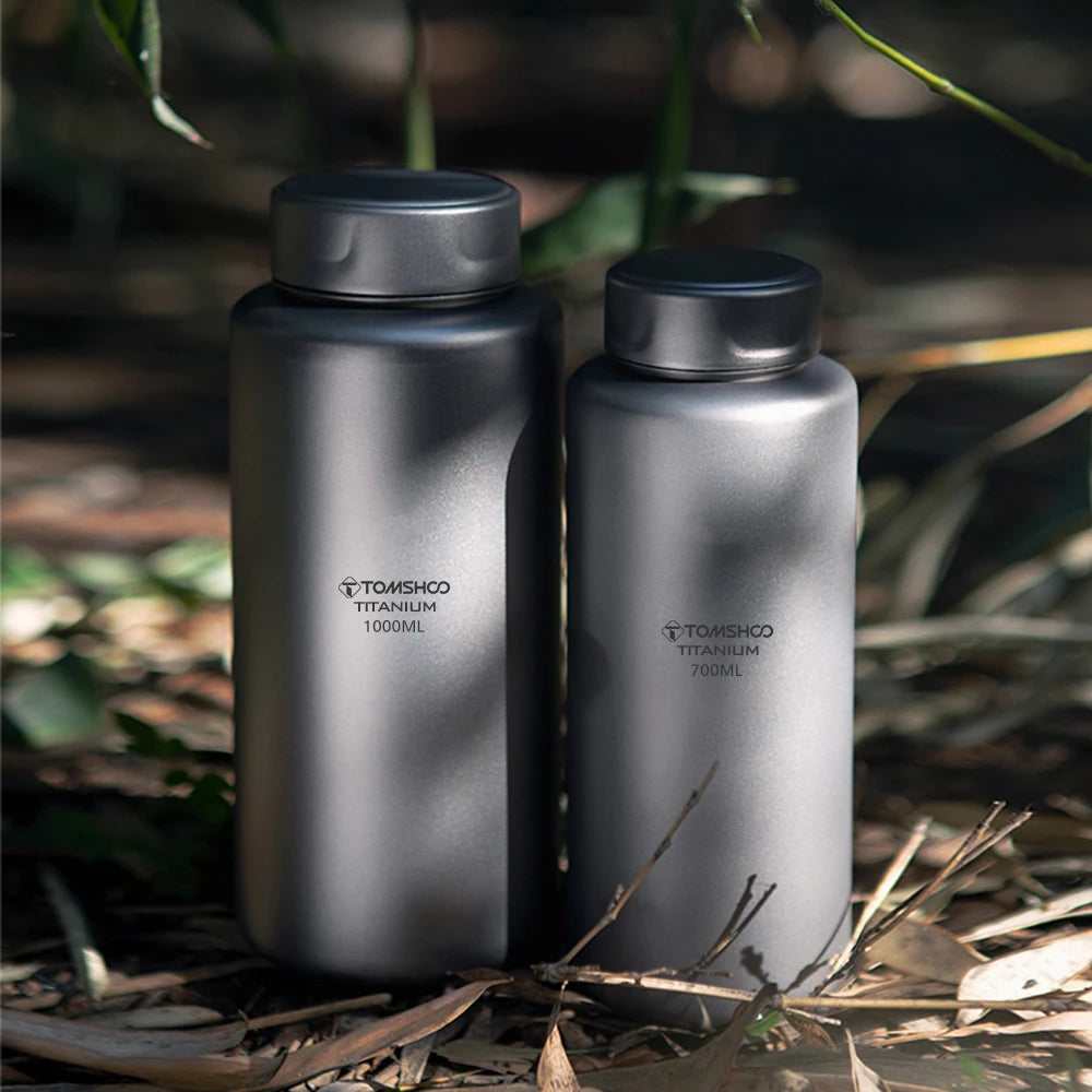 1L Titanium Fles Lekvrij Enkellaags Sport Waterfles 750ml Potbeker