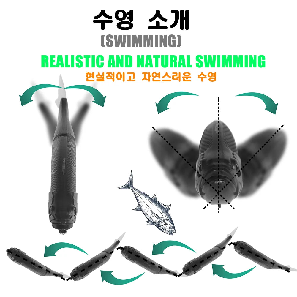 Slow Sinking SwimBaits Fishing Lures 30G Whopper Vibration Soft Tail