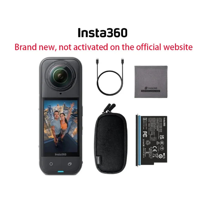 Insta360 X5 360° 8K Camera - 49' Waterproof,