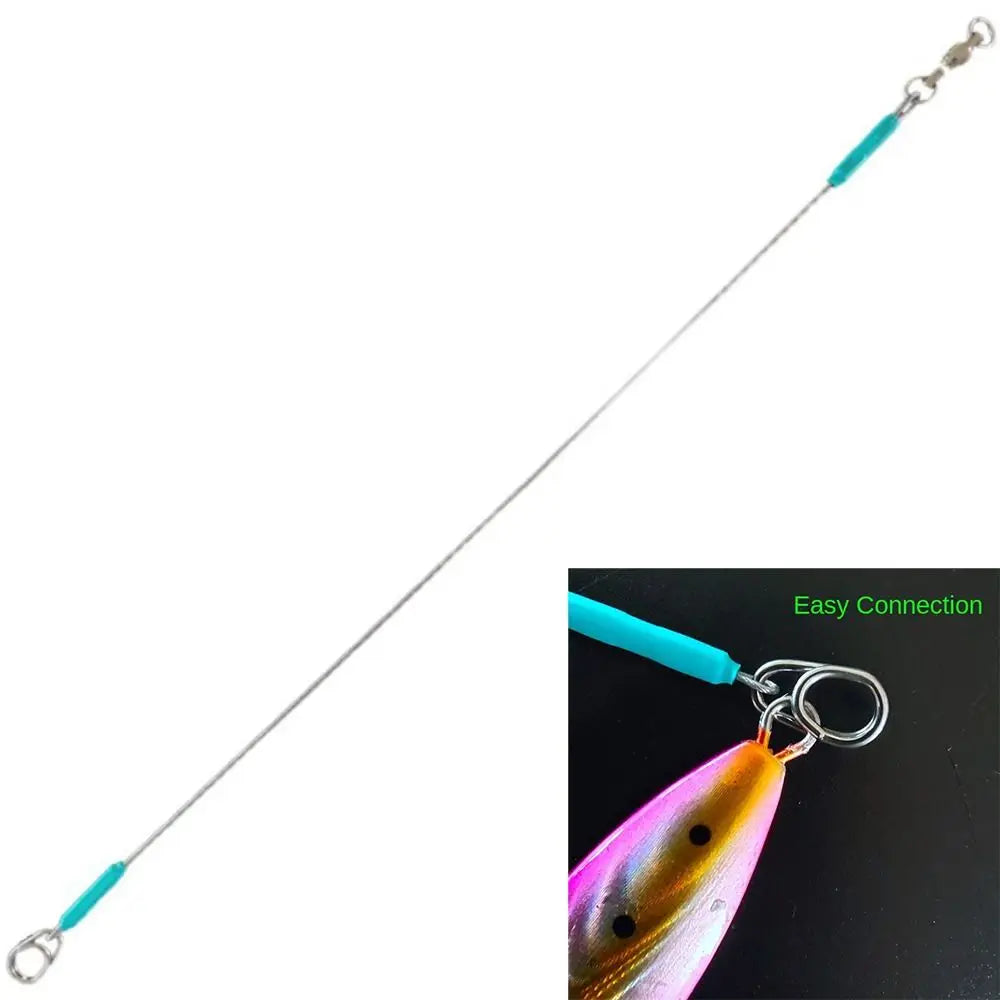 4PCS 7*7 strands Stainless Steel Wire Leader With Bearing