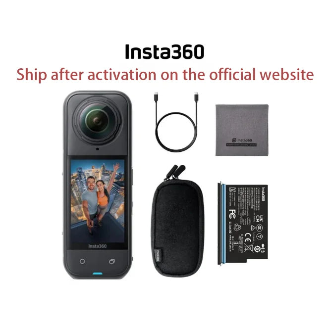 Insta360 X5 360° 8K Camera - 49' Waterproof,