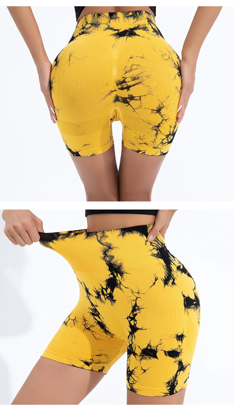 Summer Women High Waist Butt Lift Shorts Leggings