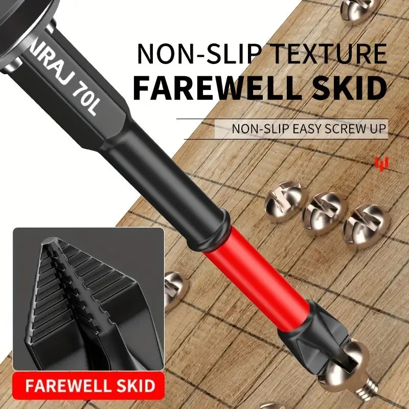 6/12 Pcs Magnetic Screwdriver Bits Non-slip Shockproof