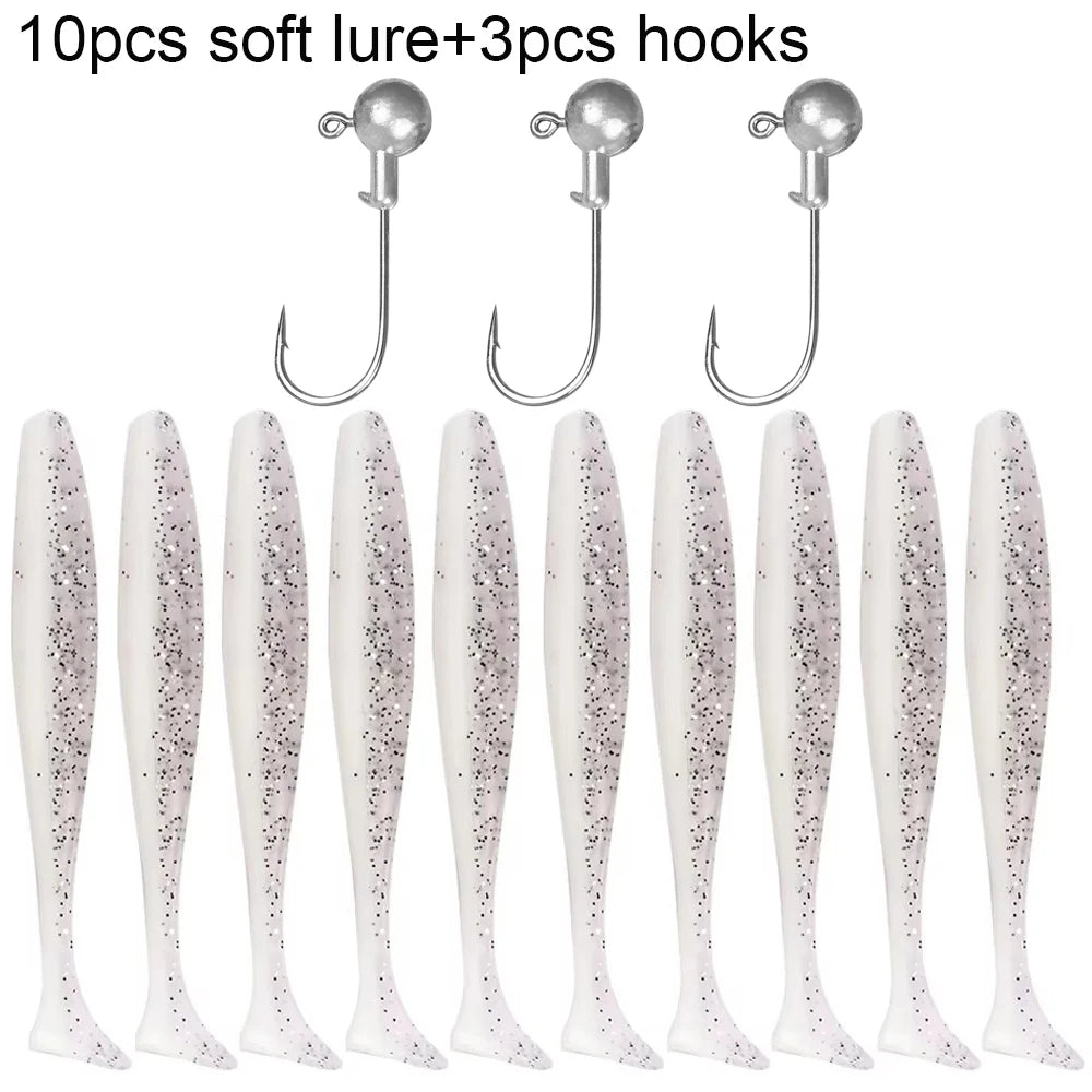 10PCS Soft Lure 5.5cm 7cm 10cm