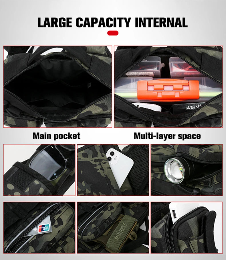 Fishing Tackle Backpack Lure Box Gear Storage Bag