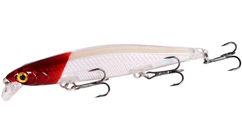 Fishing Lures 11cm 12.5g Sinking Minnow Wobblers Plastic Artificial Baits With 3 Hook For Bass Pike Carp Swimbait Fishing Tackle