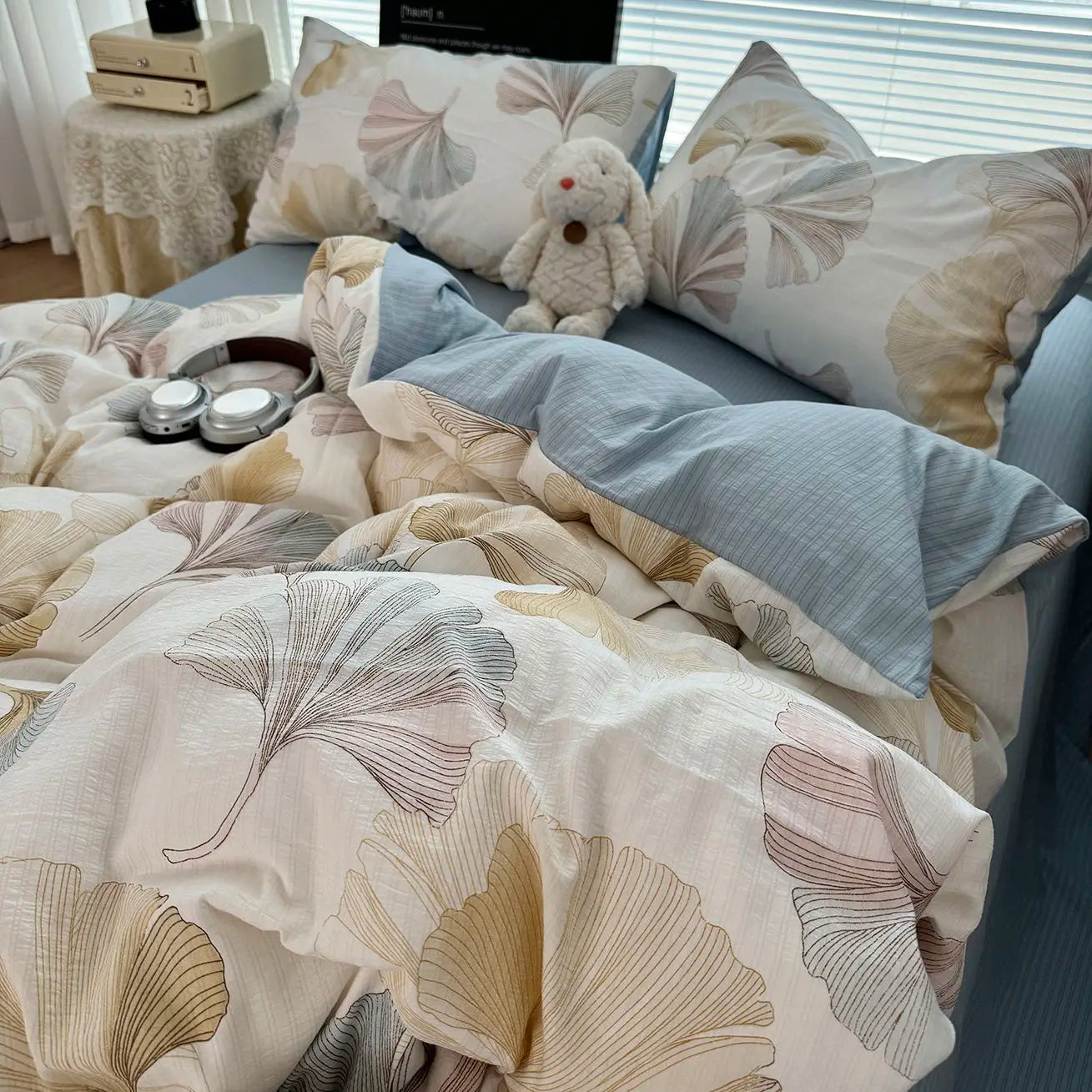 Duvet Cover Set A-class Ultra Soft Jacquard Double-layer Yarn
