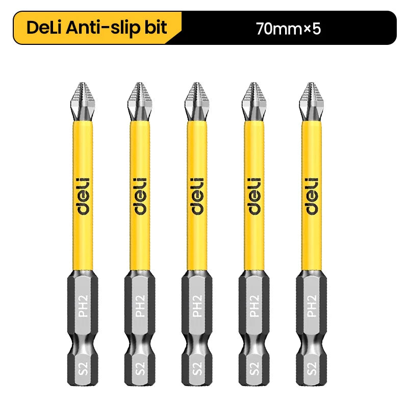 5/6Pcs Magnetic Screwdriver Bits Non-slip Shockproof
