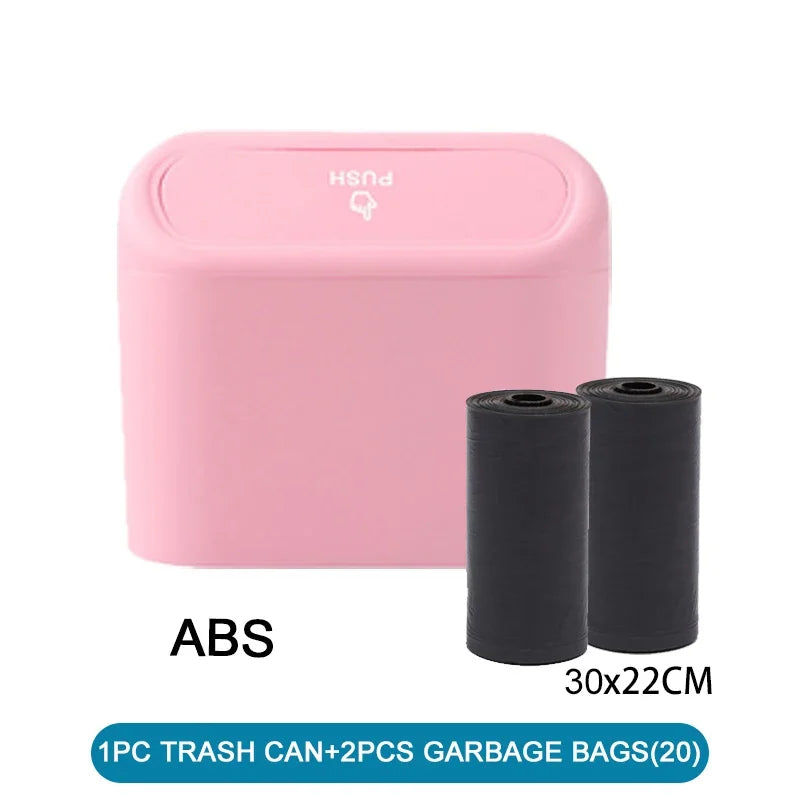 Car Trash Can (with Lid) Contains 60 (300) Garbage Bags,