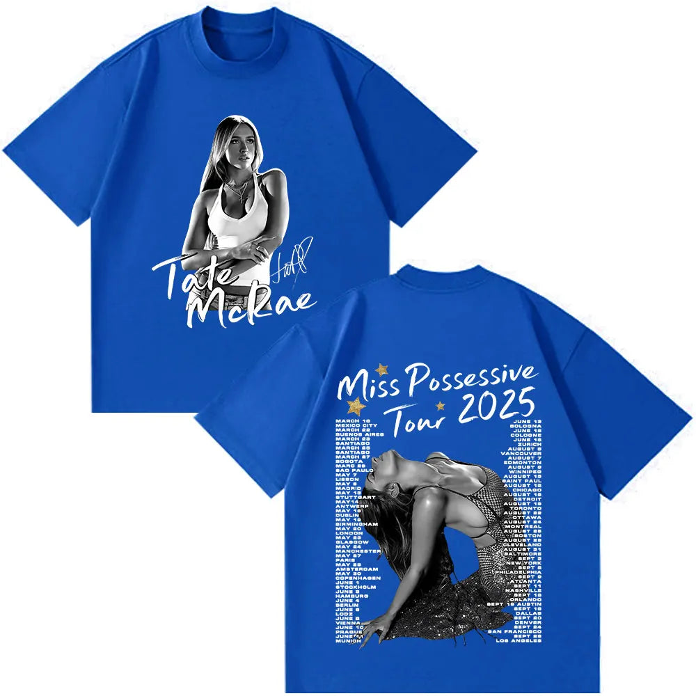 Tate McRae Miss Possessive World Tour 2025 T-Shirts