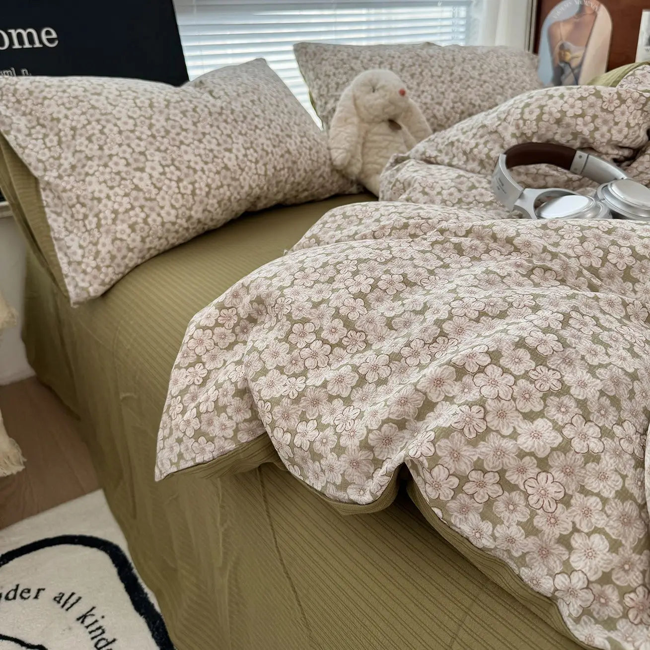 Duvet Cover Set A-class Ultra Soft Jacquard Double-layer Yarn