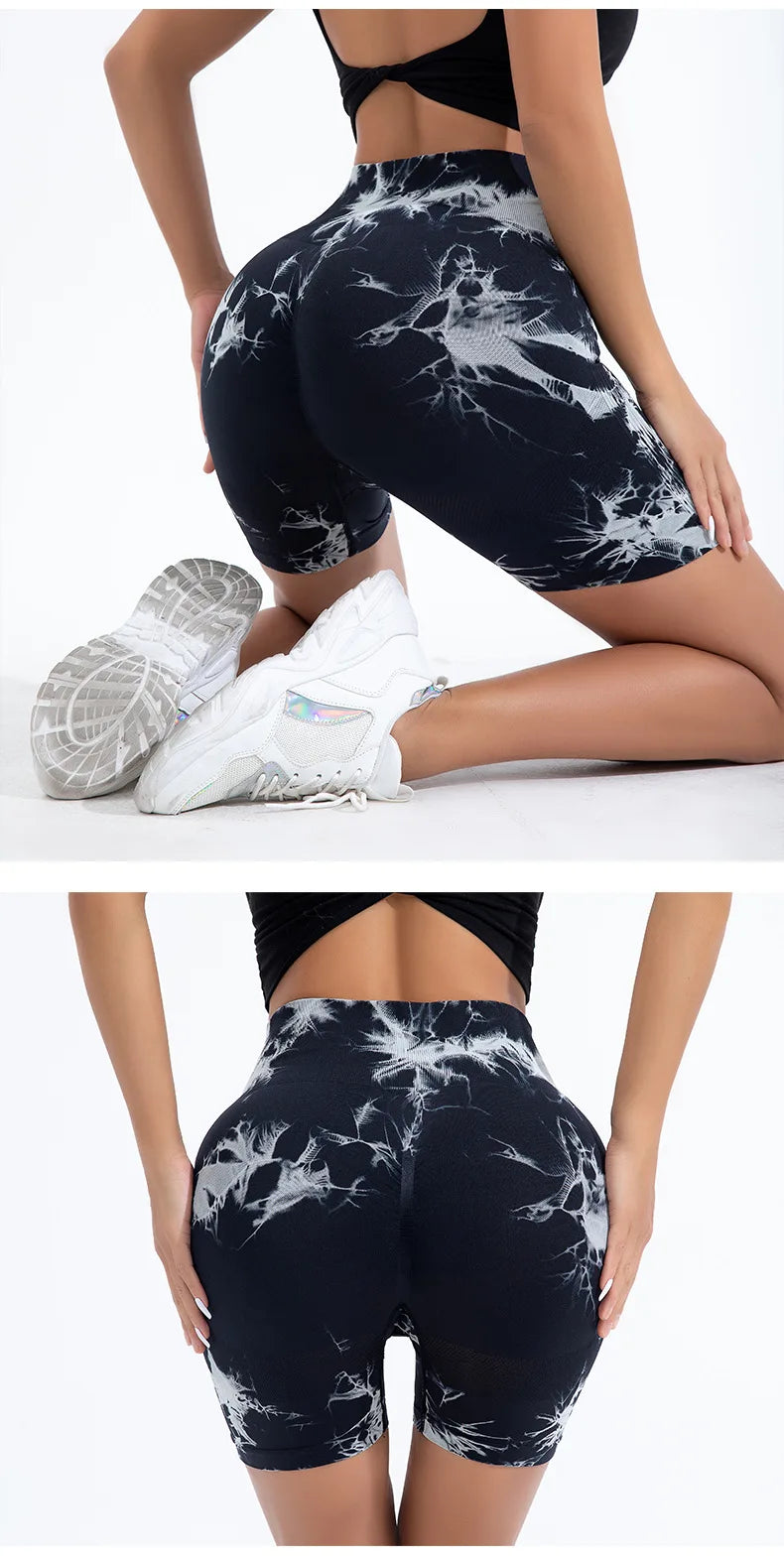 Summer Women High Waist Butt Lift Shorts Leggings
