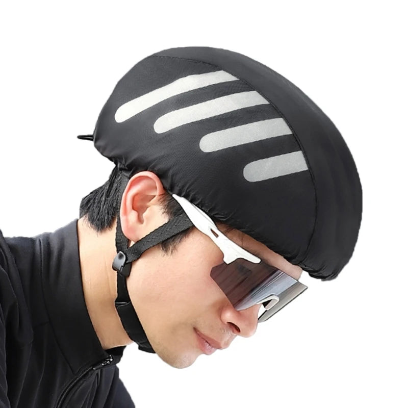 Fietsen Fietsen Helmen Regenhoes met Reflecterende Strips Waterdicht
