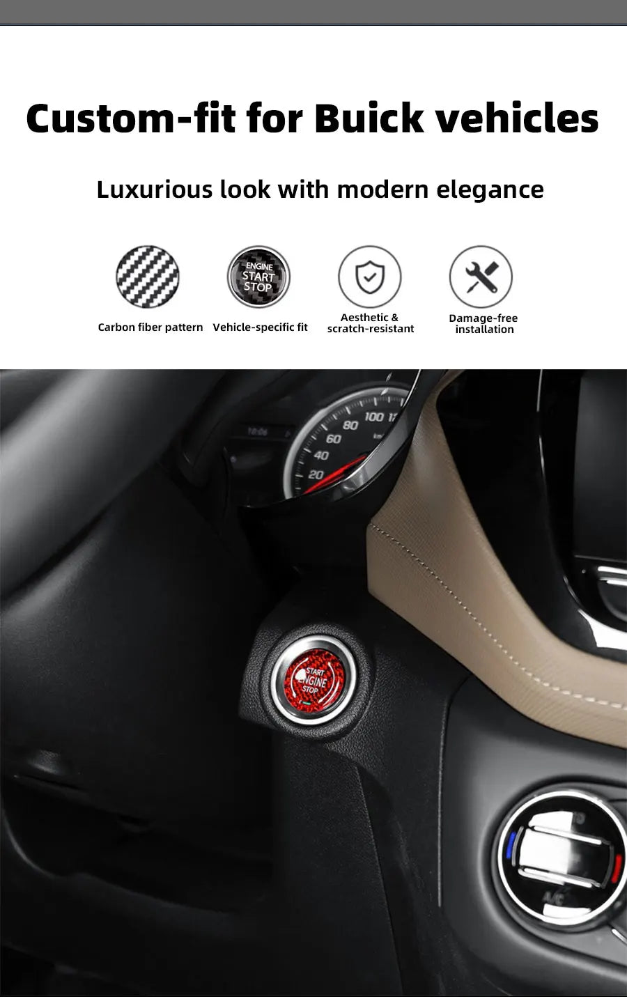 For Buick Enclave Encore GX Car Interior Engine Start Stop